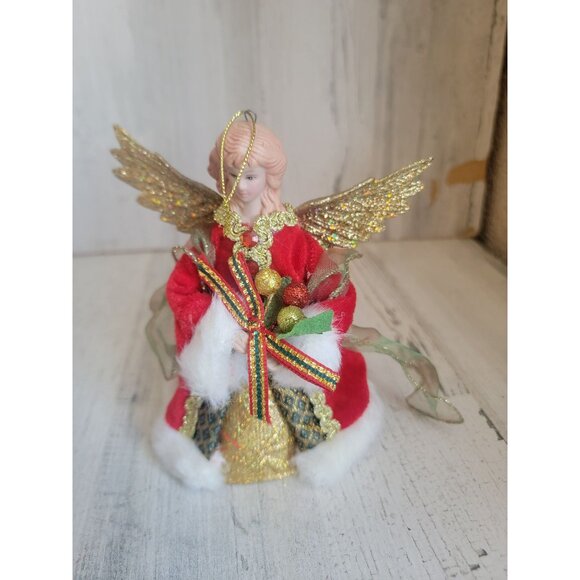 Vintage mini cherub Angel Tree Topper Xmas home decor - Picture 1 of 5